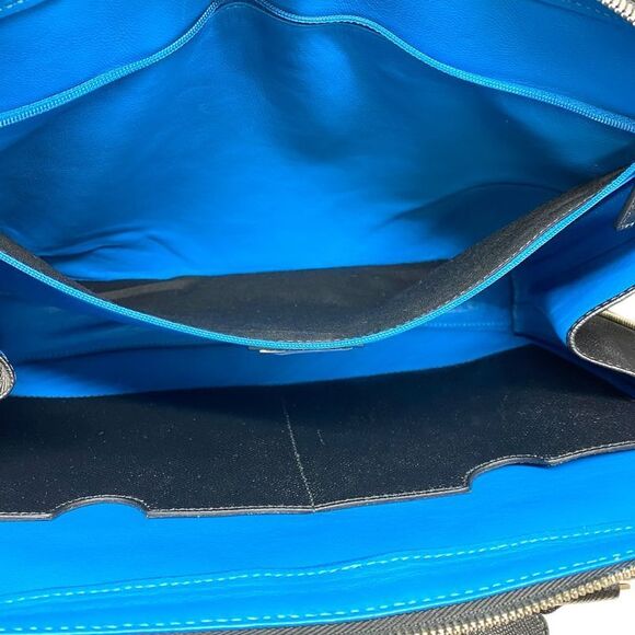 Bvlgari Business Bag Briefcase Document Purse Handbag 2WAY PVC Leather Black - Picture 7 of 10